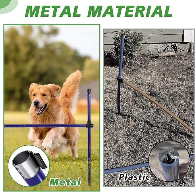 Dog Agility Course Backyard Set, Metal Dog Agility Training Equipment - Image 2
