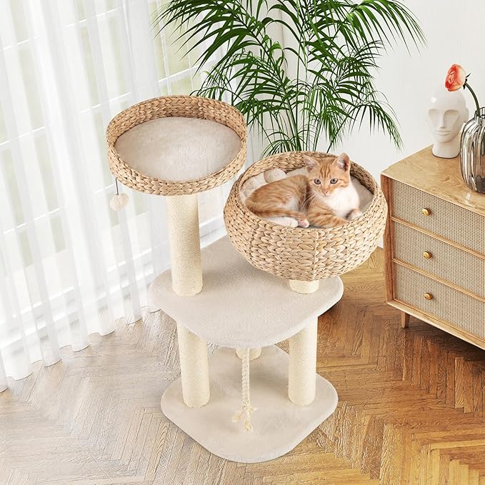 Tangkula Modern Cat Tree, Tall Cat Tower - Image 8