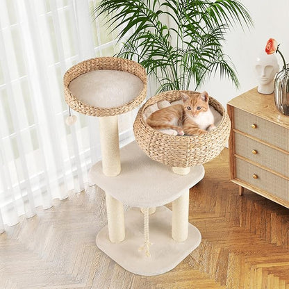 Tangkula Modern Cat Tree, Tall Cat Tower - Image 8