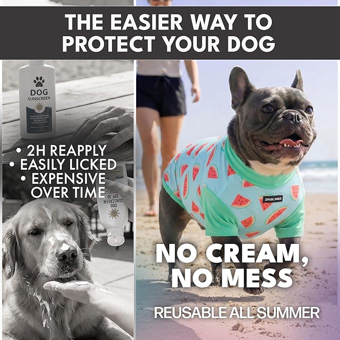 Spark Paws Sunblock Dog T-Shirt, SPF30 Protection, Lightweight Breathable Quick - Image 5