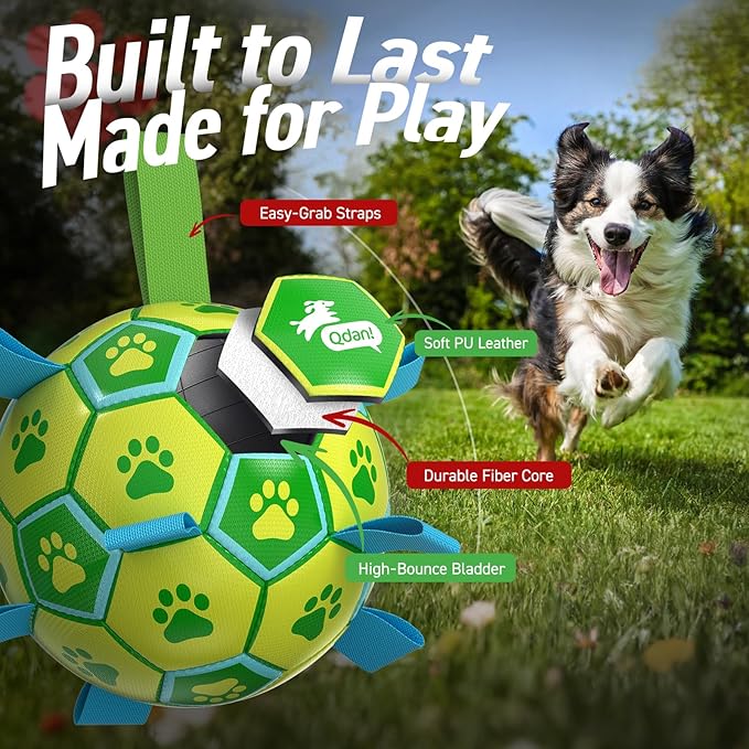 QDAN Dog Toys Soccer Ball - Image 5