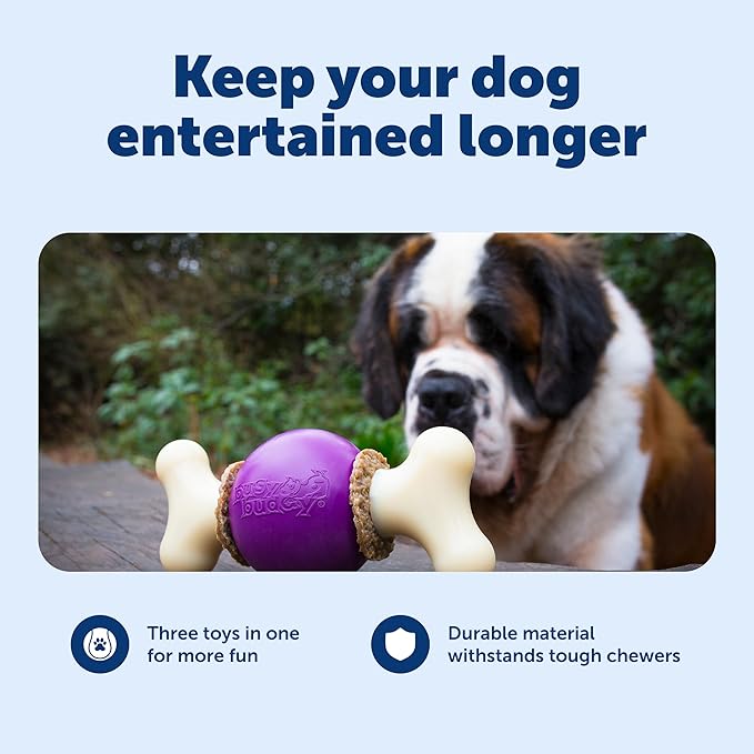 PetSafe Busy Buddy Bouncy Bone, Treat Holding Dog Toy - Image 3