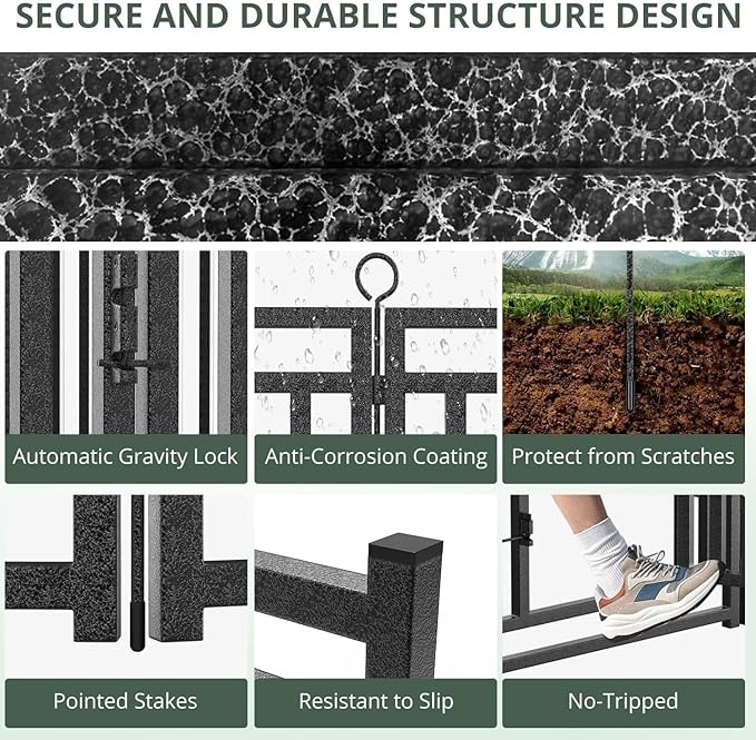 Dog Fence Outdoor Indoor, 47 Inches Height 08 Panels Dog Playpen - Image 5