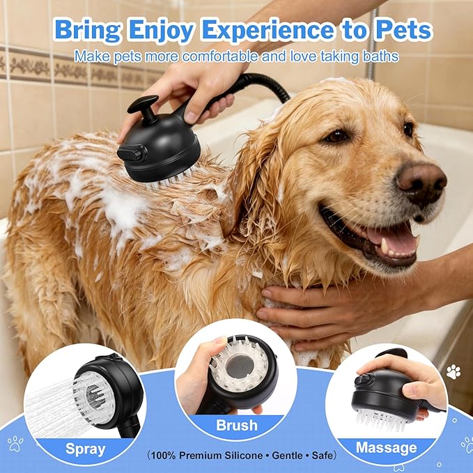 FLY2SKY Portable Shower Pump 6000mAh Detachable Shower Head Hose Pet Bathing - Image 6