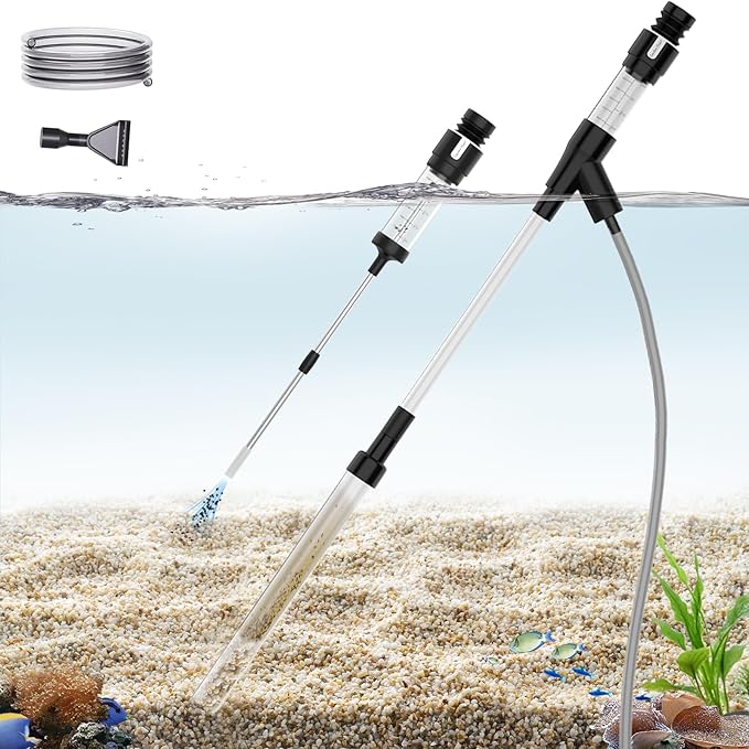 Carefree Fish Aquarium Siphon Gravel Cleaner 6Ft Hose Tank Water Changer Sand by CarefreeFish