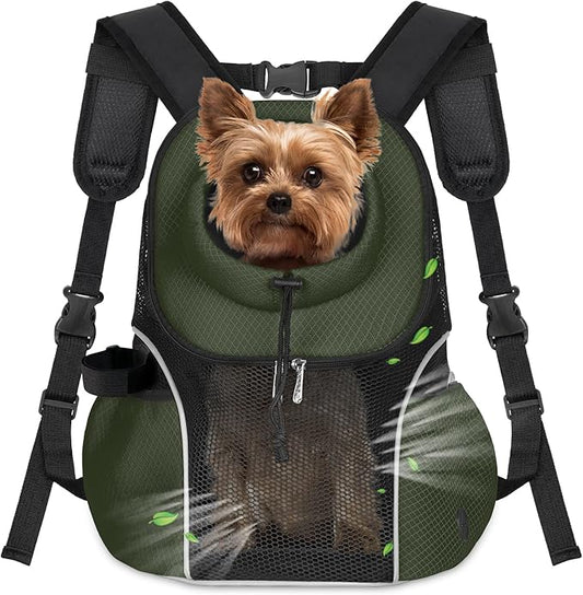 WOYYHO Pet Dog Carrier Backpack Small Dog Front Backpack Ventilated Mesh Dog by WOYYHO