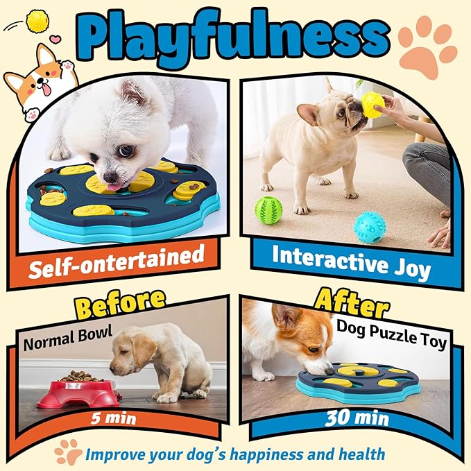 Forfon 9 Pack All-Around Dog Puzzle Toy Set -Mentally Stimulating Dog - Image 4
