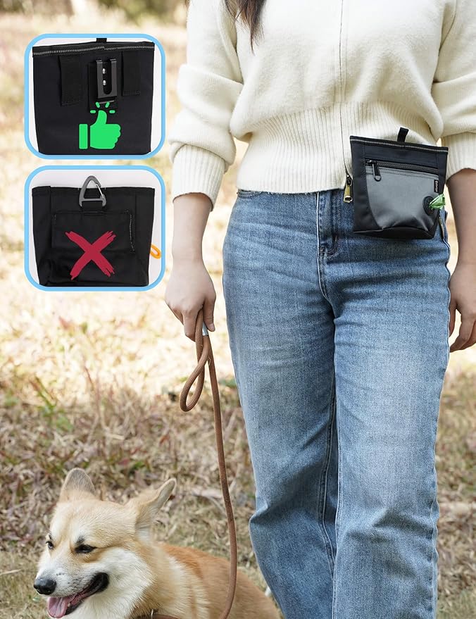 Gobeigo Dog Treat Pouch and Training Clicker, Upgrade Two Magnetic Closure to - Image 4