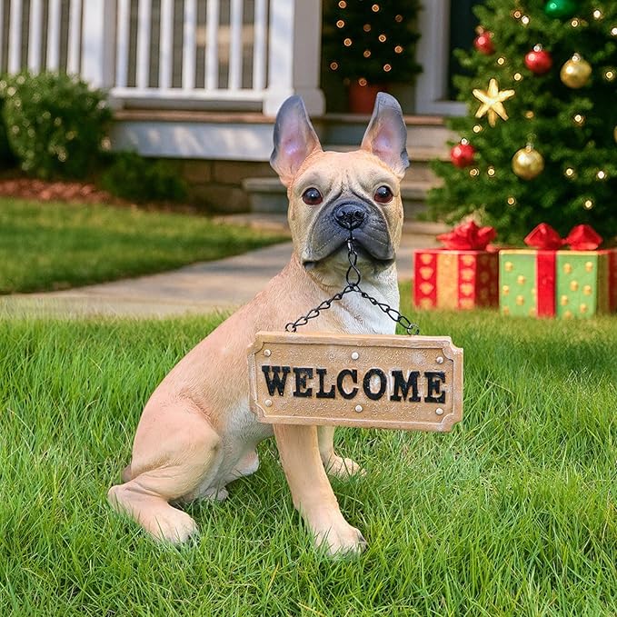 French Bulldog Dog Garden Statue by Sprgarde