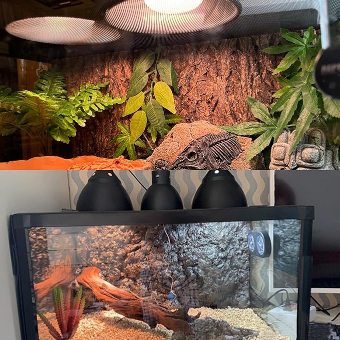 Large Caliber Reptile Lamp Cover Dome Supports Up to 250W, Diameter 7.0 Inch - Image 2
