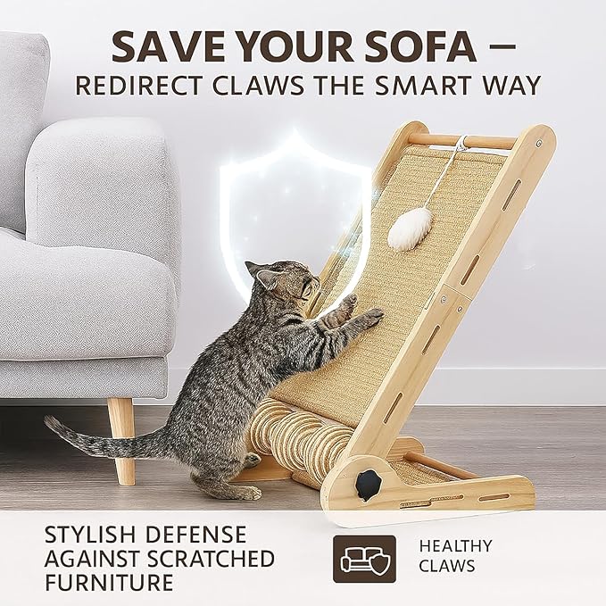 32" Sisal L Shaped Cat Scratch Pad - Image 2