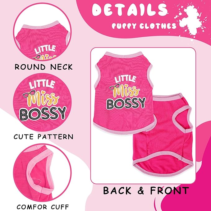 4 Pieces Dog Shirts Dog Clothes - Image 4