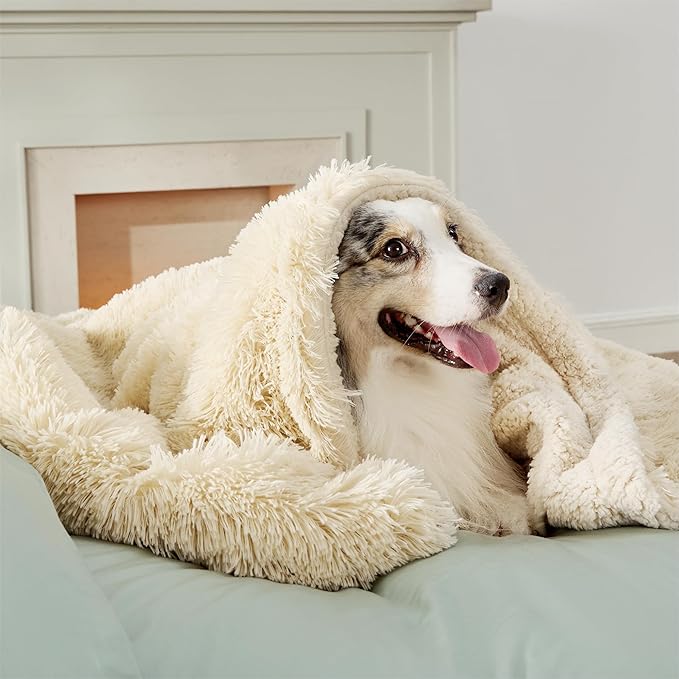 Bedsure Dog Blankets for Large Dogs, Fluffy Waterproof Dog Blanket for Couch - Image 8
