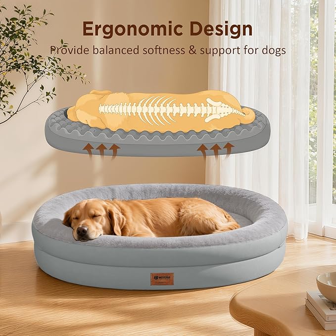 Orthopedic Dog Bed for Extra Large Dogs, XL Waterproof Dog Bed - Image 7