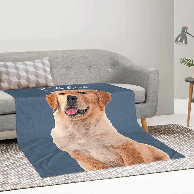 Personalized Pets Blanket with Photos, Custom Dog Blanket - Image 3