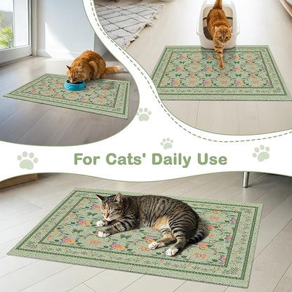 Unicorn Catcher 33x22 inches Cat Litter Mat Non-Slip Bottom Litter Box Mat - Image 7