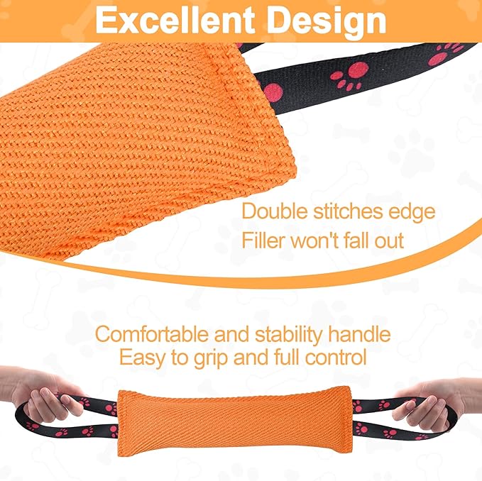 ToLanbbt Dog Tug Toy Bite Jute Pillow Pull Toy - Image 4