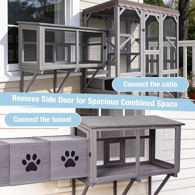 Cat Window Box, Catio Outdoor Cat Enclosure - Image 6