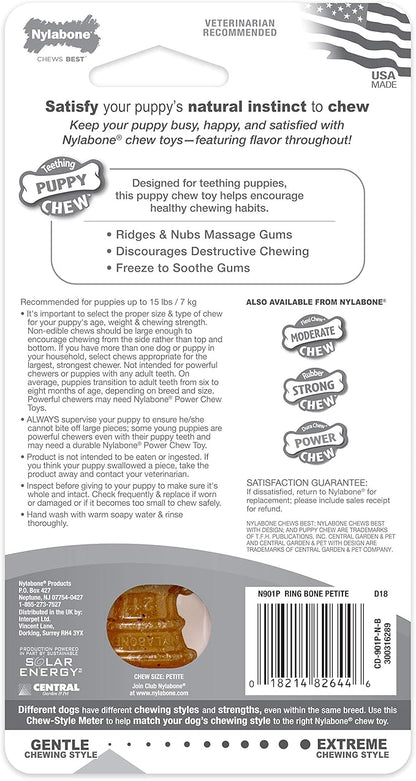 Nylabone Ring Bone Chew Toy for Puppies, Puppy Teething Toys, Puppy Enrichment - Image 7