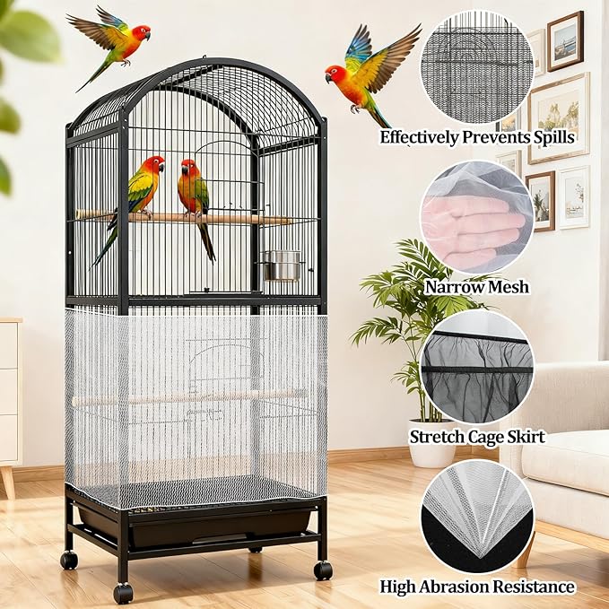 RAINFLOW 2 Pack Bird Cage Seed Catcher - Image 7
