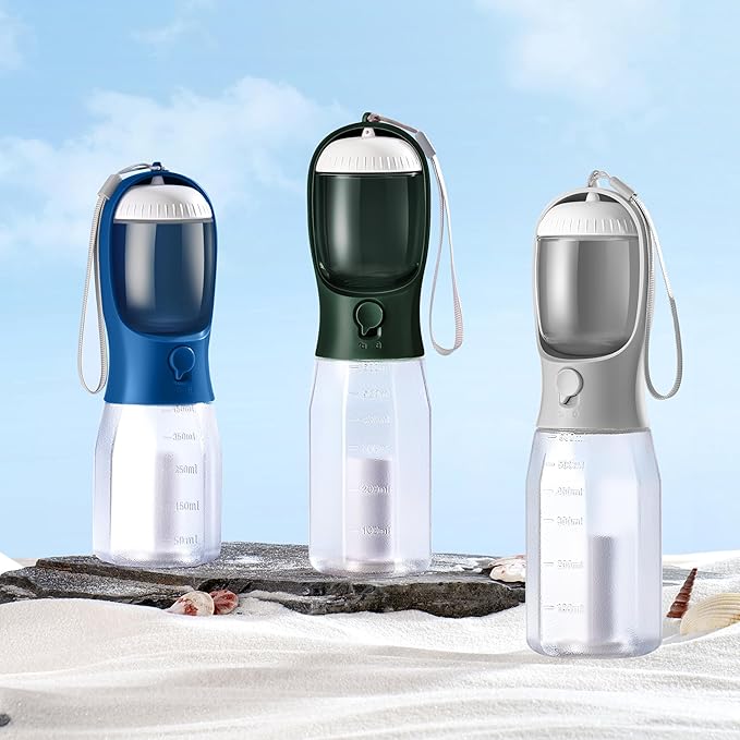 Dog Water Bottle with Food Container, Portable Pet Dog Water Dispenser - Image 2