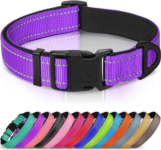 Joytale Reflective Dog Collar, Soft Neoprene Padded Breathable Nylon Pet Collar by Joytale