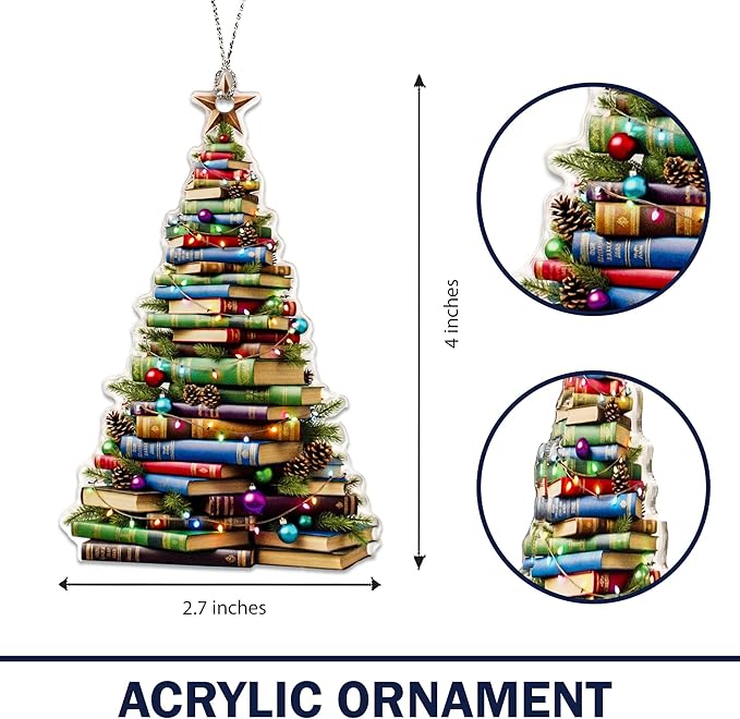 Book Ornament, Book Ornaments for Christmas Tree, Christmas Ornaments 2026 - Image 5