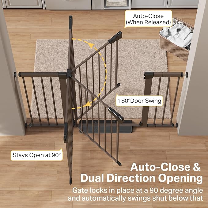 Cumbor 2 Pack 29.7-51.5" Extra Wide Baby Gate - Image 5