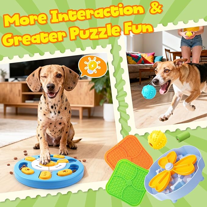 Forfon Curated Dog Puzzle Toys for Boredom and Mental Stimulation, Lick Mat & - Image 4