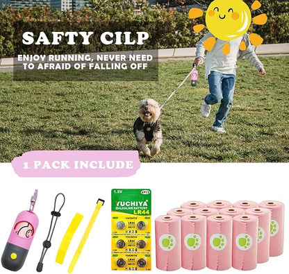 Dog Poop Bags Holder with LED Flashlight|Pet Waste Bags Dispenser - Image 6