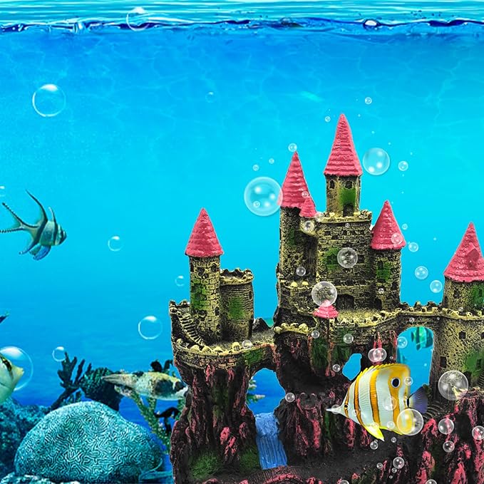 Aquarium Castle Decorations, Resin Castle - Image 8