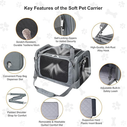EliteField Deluxe Soft-Sided Pet Carrier, Travel Bag - Image 5