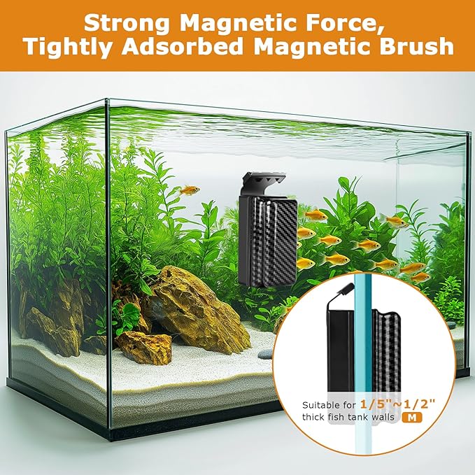 hygger Magnetic Fish Tank Cleaner, Aquarium Glass Cleaner - Image 3