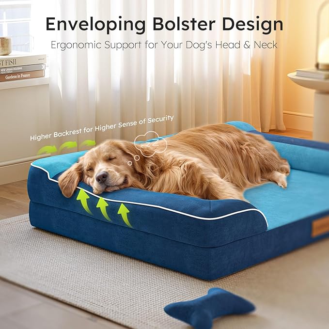 CWAWZ Jumbo Dog Bed for Extra Large Dogs, Orthopedic Dog Bed - Image 4