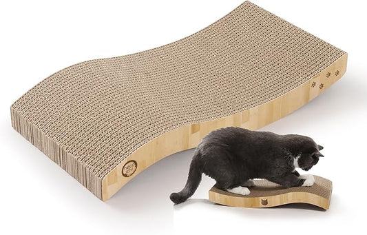 Reversible Wave Cat Scratcher for Indoor Cats by %E7%8C%AB%E5%A3%B1