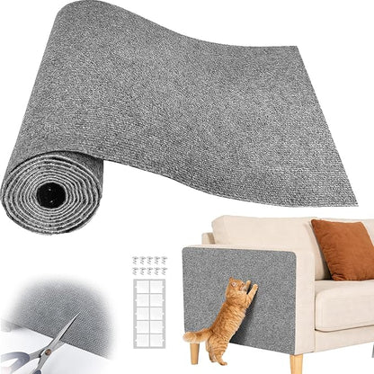 Cat Scratch Couch Furniture Protector, Adhesive Cat Scratch Pad Deterrent by SREBAY