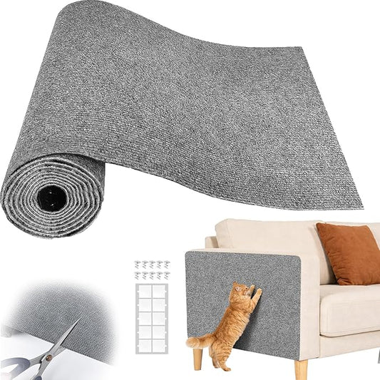 Cat Scratch Couch Furniture Protector, Adhesive Cat Scratch Pad Deterrent by SREBAY