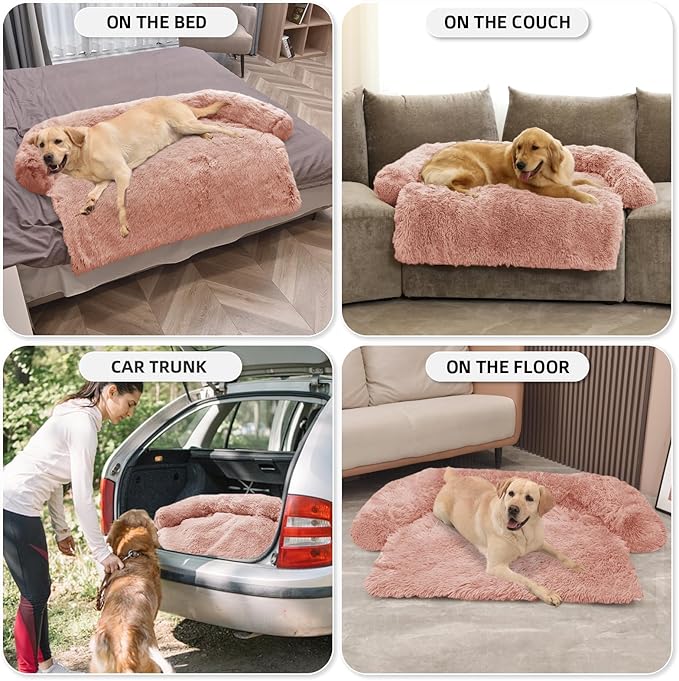 GGIB Calming Dog Bed Fluffy Plush Dog Mat - Image 6