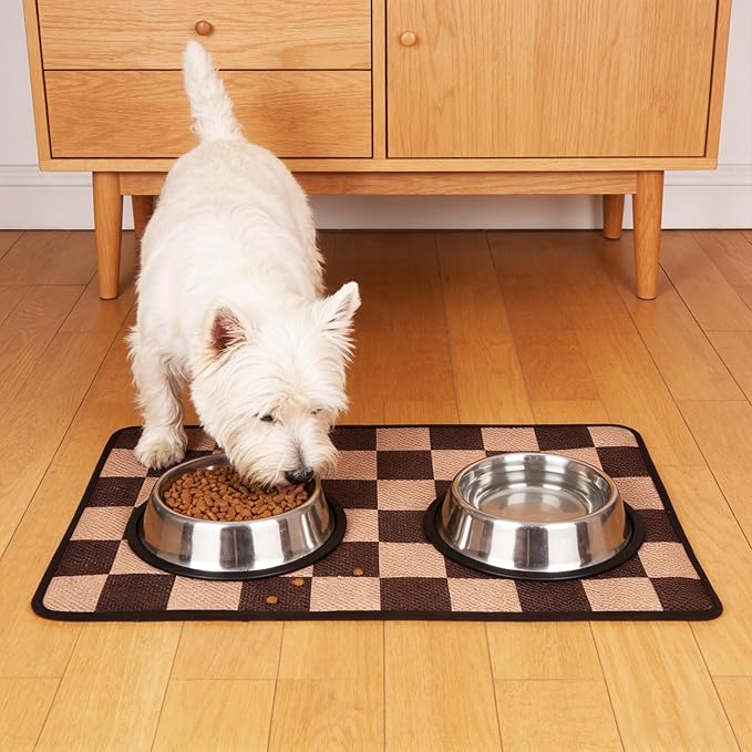 PUPTECK Dog Food Mat, Absorbent Pet Cat Feeding Mat - Image 7