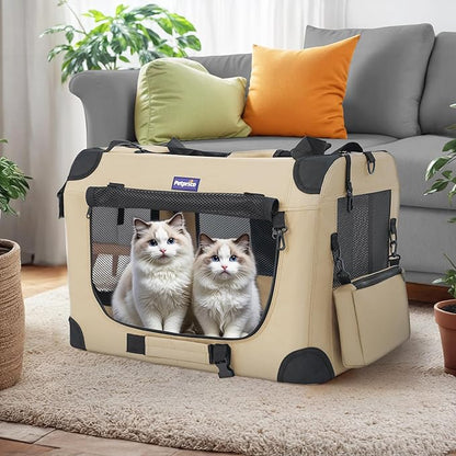 Petprsco Portable Collapsible Dog Crate, Travel Dog Crate 24x17x17 - Image 2