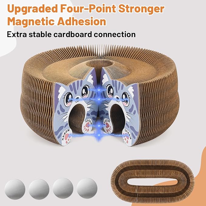 Kitty Kurls Cat Scratcher Toy, Magic Organ Cat Scratching Board Toy - Image 5