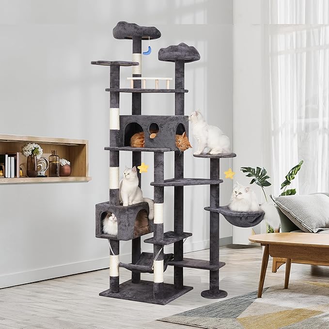 Meecal 79in Giant Cat Tree for Heavy Duty Big Cats, Large Cat Trees - Image 6