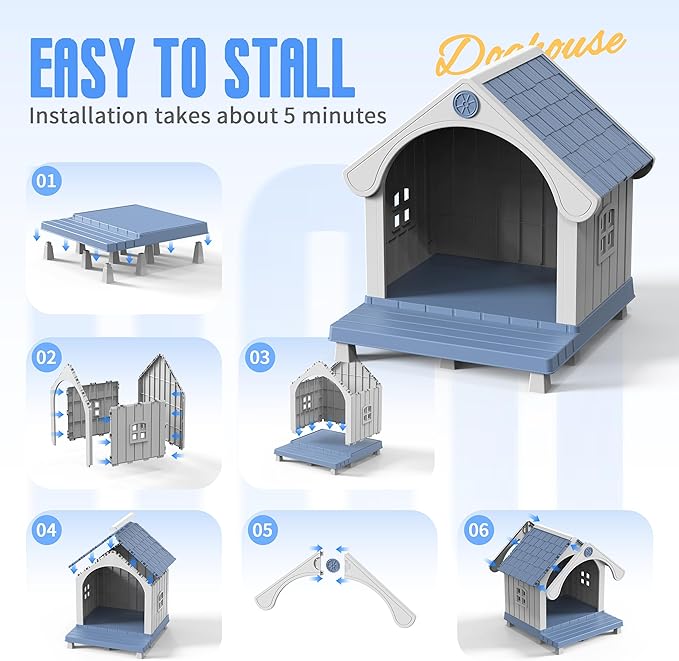 DRATO Dog House Resin Dog Kennel - Image 4