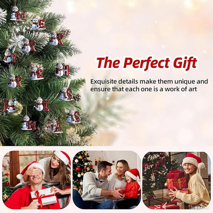 14 Pcs Christmas Snowman Ornaments Decorations Cute Snowman - Image 7