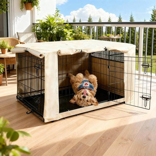 HiCaptain Dog Crate Cover 30.0" L x 19.0" W x 21.0" H by HiCaptain