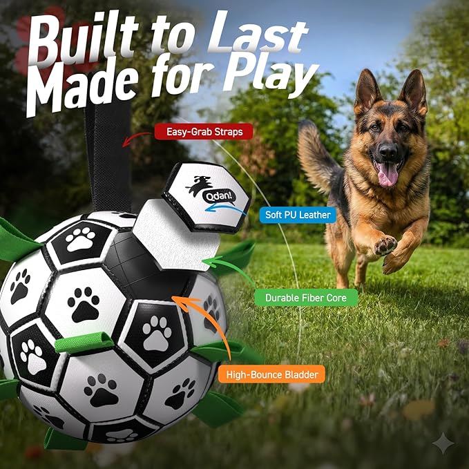 QDAN Dog Toys Extra Large Soccer Ball - Image 4