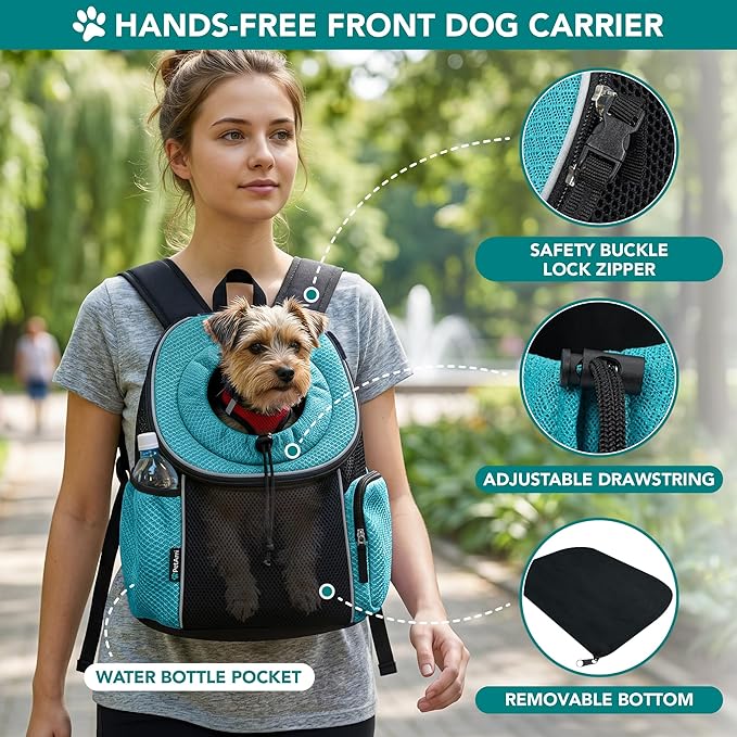 PetAmi Dog Carrier Backpack, Hands Free Front Pet Carrier - Image 3