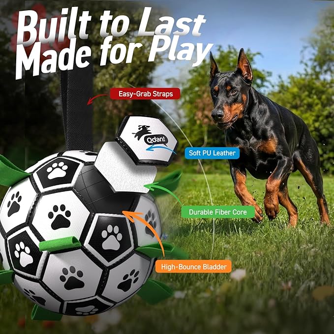 QDAN 10 Inch Gaint Dog Soccer Ball - Image 6