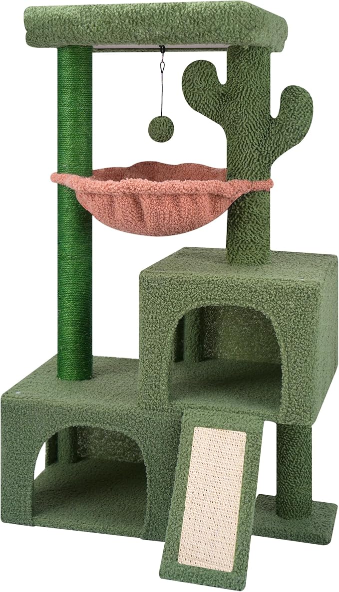 AIWIKIDE 37.4" Cactus Cat Tree Tower by AIWIKIDE
