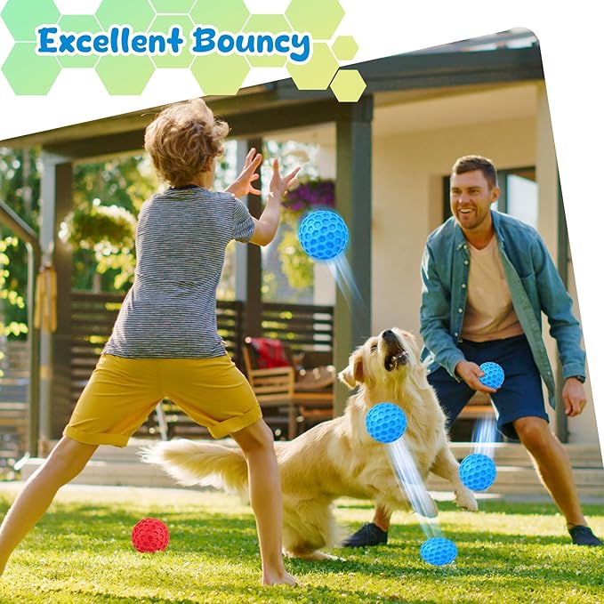 Squeaky Dog Toys for Aggressive Chewers, Indestructible Dog Balls for - Image 6